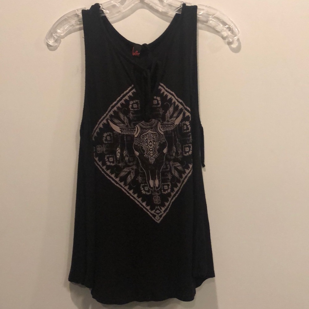 Black Tribal Tank Top